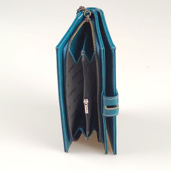 Womens Bifold Phone Wallet Cards Organizer - Picture 5 of 10